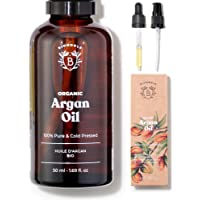 Los mejores  - ACEITE DE ARGÁN ORGÁNICO | 100% Puro- Natural y Prensado en Frío | Rostro- Cuerpo- Cabello- Barba- Uñas | Vegano y…